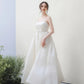 Made-to-order Unique wedding dress "2 in 1" with an off-the-shoulder pencil dress and impressive detachable skirt - S1830 - POXI