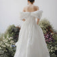 Modern and impressive with an Off-the-shoulder white wedding dress - D1736B