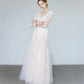 Made-to-order Mermaid lace wedding dress with V-neck and long sleeve - D1782B