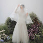 Made-to-order Mermaid lace wedding dress with crew neck and long sleeve - D1799 - POXI