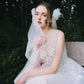 Made-to-order Gentle wedding dress with flare skirt and boat neck - D1800 - POXI