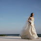 Made-to-order Modern Off-the-shoulder wedding dress with the impressive top bow detail - D1836 - POXI