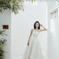 Made-to-order Unique wedding dress "2 in 1" with an off-the-shoulder pencil dress and impressive detachable skirt - S1830 - POXI