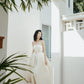 Made-to-order Unique wedding dress "2 in 1" with an off-the-shoulder pencil dress and impressive detachable skirt - S1830 - POXI